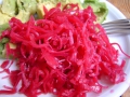 Pink Kraut mit Meerrettich und Boskop